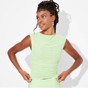 wild fable NWT mesh tshirt top in green sizes medium XXS XS large
